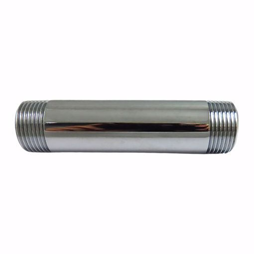 Picture of 3/4" x 6" Chrome Plated Brass Pipe Nipple