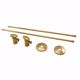 Picture of Polished Brass 3/8" x 20" Lavatory Supply and 3/8" x 5/8" Angle Stop Kit