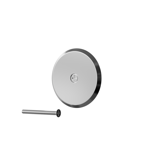 Picture of 4" Stainless Steel Cleanout/Extension Cover, Floor Mount with 4" Bolt (16 Gauge)