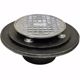 Picture of 2" FIP Shower/Floor Drain with 6-1/2" Pan and 4" Chrome Plated Cast Round Strainer