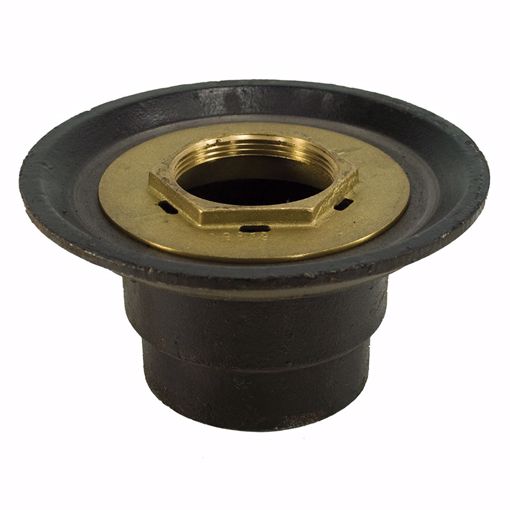 Picture of 2" Inside Caulk Shower Drain Bodies with Brass Threaded Clamping Ring And Bolts