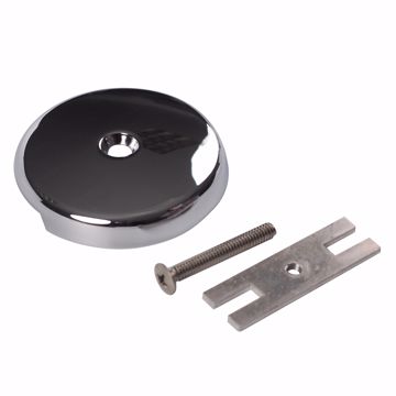 Picture of One-Hole Bathtub Faceplate with Conversion Bar, Chrome Plated