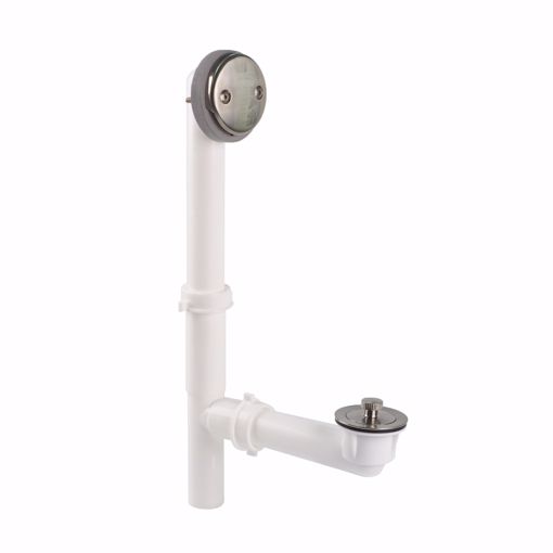 Picture of 16" Lift and Turn Polypropylene Tubular Full Bath Waste Kit, Brushed Nickel