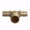 Picture of 3/4" x 3/4" x 1" F1960 Brass PEX Reducing Tee, Bag of 10