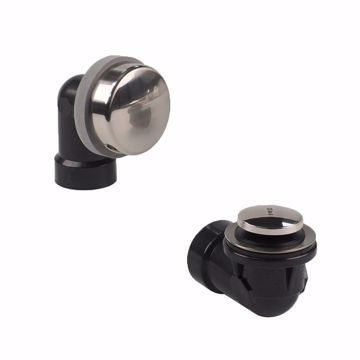 Picture of Toe Touch ABS Schedule 40 Half Bath Waste Kit with Quick Test, Brushed Nickel