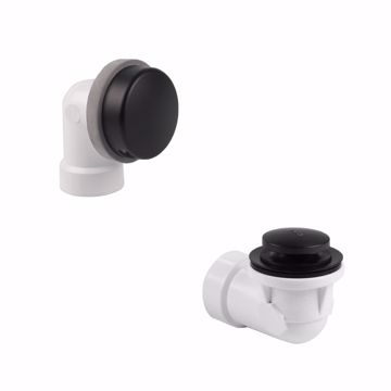 Picture of Toe Touch PVC Schedule 40 Half Bath Waste Kit with Quick Test, Matte Black