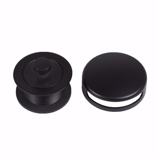 Picture of Lift and Turn Bathtub Trim Kit with Snap-On Faceplate, Matte Black