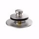 Picture of Lift and Turn Brass Tub Stopper and Trim Ring, Brushed Nickel