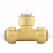 Picture of 1" x 1" x 3/4" PlumBite® Push On Reducing Tee, Bag of 1