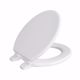 Picture of White Deluxe Molded Wood Toilet Seat, Closed Front with Cover, Round