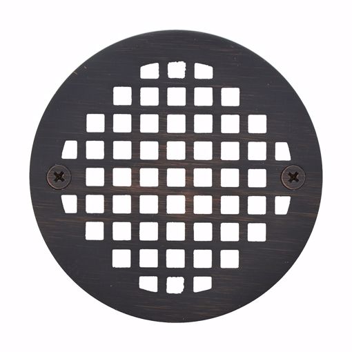 Picture of Old World Bronze 4-1/4" Round Cast Brass Heavy Duty Strainer