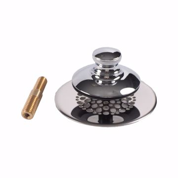 Picture of Push/Pull ABS Tub Stopper and Trim Ring, Chrome Plated