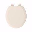 Picture of Bone Deluxe Molded Wood Toilet Seat, Closed Front with Cover, Round