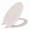 Picture of Bone Standard Plastic Toilet Seat, Closed Front with Cover, Elongated