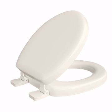 Picture of Bone Soft Toilet Seat, Closed Front with Cover, QuicKlean® Hinges, Round