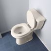 Picture of Bone Soft Toilet Seat, Closed Front with Cover, QuicKlean® Hinges, Round