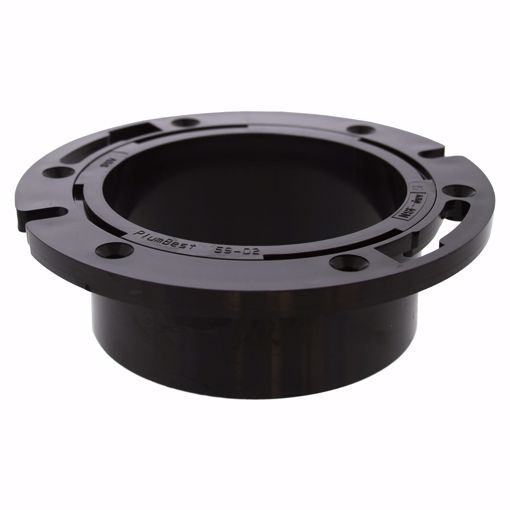 Picture of 4" ABS Closet Flange with Plastic Swivel Ring less Knockout