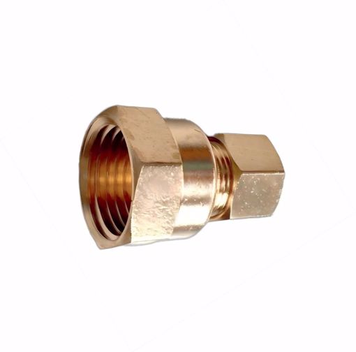 Picture of 3/8" x 1/2" Brass Compression x FIP Connector