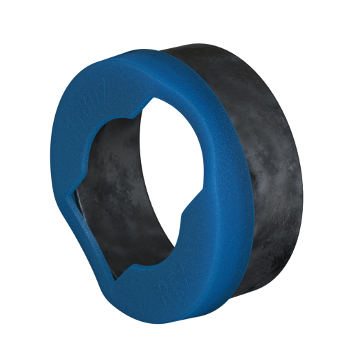 Picture of 1-1/4" PEX Copper Crimp Ring with Positioning Cap, Bag of 50