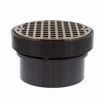 Picture of 4" LevelBest® Complete Hub Fit Drain System with 3" Plastic Spud and 5" Nickel Bronze Strainer