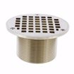 Picture of 4" LevelBest® Complete Hub Fit Drain System with 3" Metal Spud and 5" Nickel Bronze Strainer