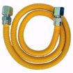 Picture of 1/2" OD (3/8" ID) X 36" Long, 1/2" Female Pipe Thread X 3/8" Female Pipe Thread, Yellow Coated Corrugated Stainless Steel Gas Connector