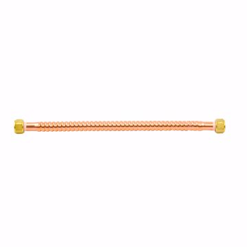 Picture of 3/4" FIP x 18" Copper Corrugated Water Heater Connector
