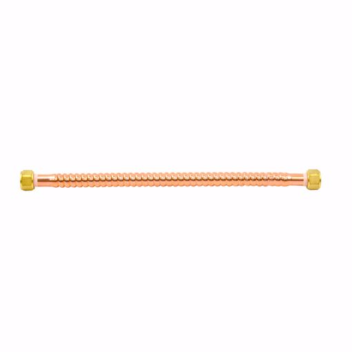 Picture of 3/4" FIP x 18" Copper Corrugated Water Heater Connector