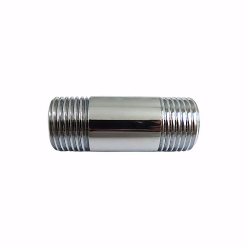 Picture of 1/2" x 3-1/2" Chrome Plated Brass Pipe Nipple