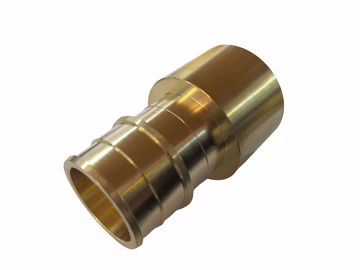 Picture of 1-1/2" F1960 Male Sweat Brass PEX Adapter, Bag of 12