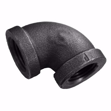 Picture of 1/4" Black Iron 90° Street Elbow, Banded