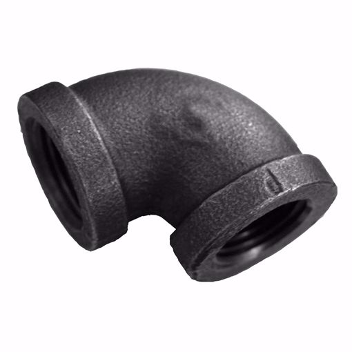Picture of 1/4" Black Iron 90° Street Elbow, Banded