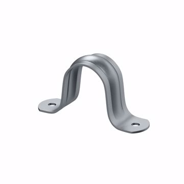 Picture of 2" IPS Pipe Strap, Two-Hole, Galvanized, Carton of 25