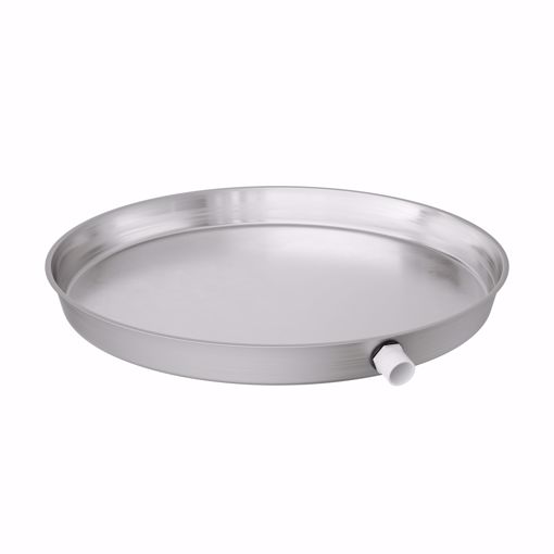 Picture of 20" Aluminum Round Water Heater Pan with 1" PVC Fitting
