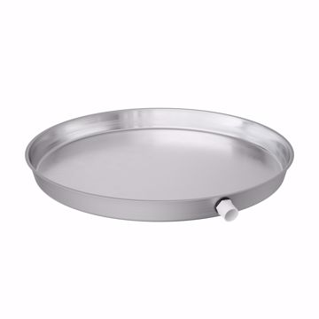 Picture of 22" Aluminum Round Water Heater Pan with 1" PVC Fitting