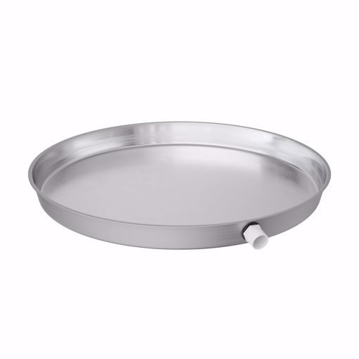 Picture of 22" Aluminum Round Water Heater Pan with 1" PVC Fitting