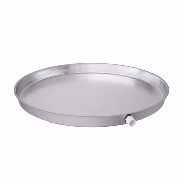 Picture of 26" Aluminum Round Water Heater Pan with 1" PVC Fitting