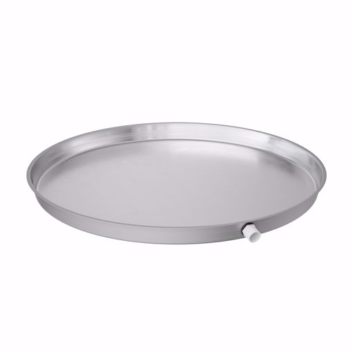 Picture of 30" Aluminum Round Water Heater Pan with 1" PVC Fitting