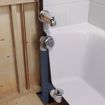 Picture of Lift and Turn PVC Schedule 40 Half Bath Waste Kit with Quick Test, Chrome Plated