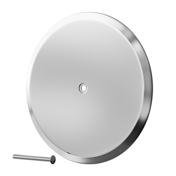 Picture of 10" Stainless Steel Cleanout/Extension Cover, Wall Mount with 4" Bolt (24 Gauge)