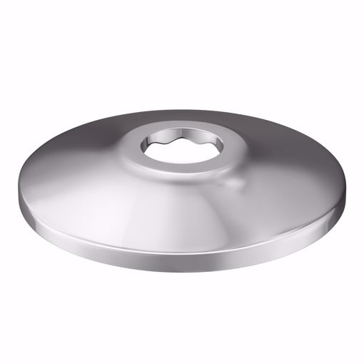Picture of 1/2" CTS Chrome Plated Steel Shallow Escutcheon, Bag of 50
