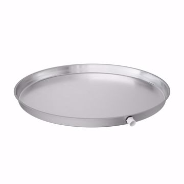 Picture of 30" Aluminum Round Water Heater Pan with 1" PVC Fitting