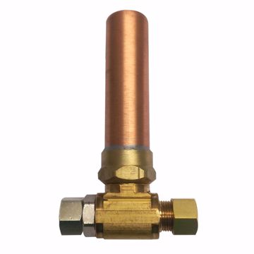 Picture of 3/8" M x F Compression TEE AA Water Hammer Arrester, Lead Free