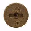 Picture of 1-1/2” Slotted Brass Cleanout Plug with 5/16” Tapped Hole