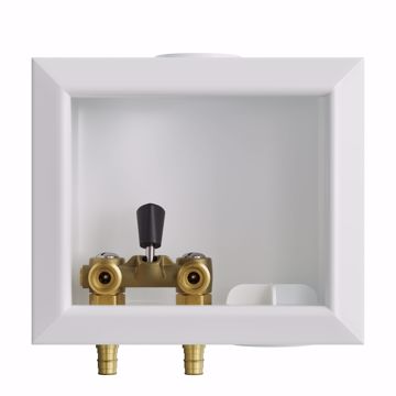 Picture of Washing Machine Box, Quarter Turn Right Outlet with Single Lever Valve, 1/2" PEX F1960 Connection