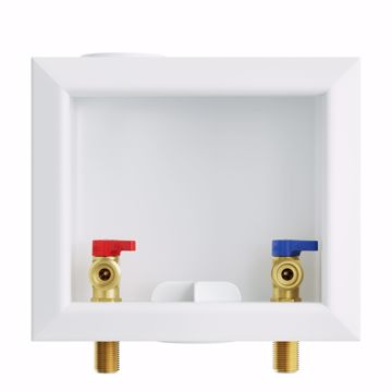 Picture of Washing Machine Box, Quarter Turn Center Outlet, 1/2" MIP/SWT Connection