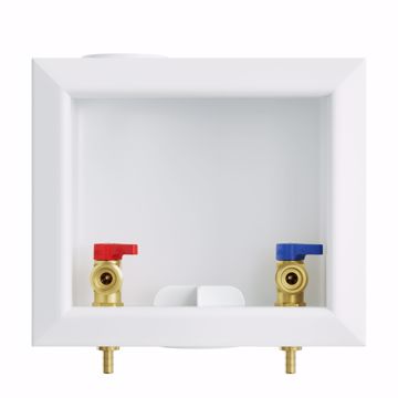 Picture of Washing Machine Box, Quarter Turn Center Outlet, 3/8" PEX F1807 Connection