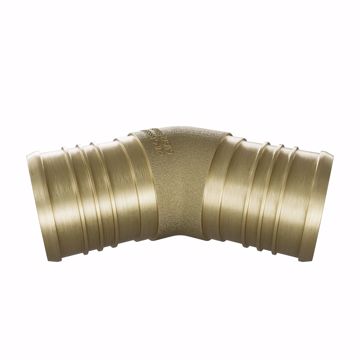 Picture of 2" F1807 Brass PEX 45° Elbow, Bag of 1