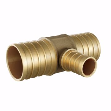 Picture of 2" x 2" x 3/4" F1807 Brass PEX Reducing Tee, Bag of 1