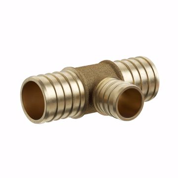 Picture of 2" x 2" x 1- 1/4" F1807 Brass PEX Reducing Tee, Bag of 1